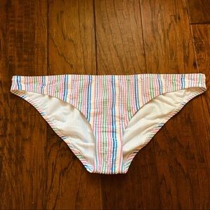 NWOT J. Crew Rainbow Seersucker Bottoms - XL